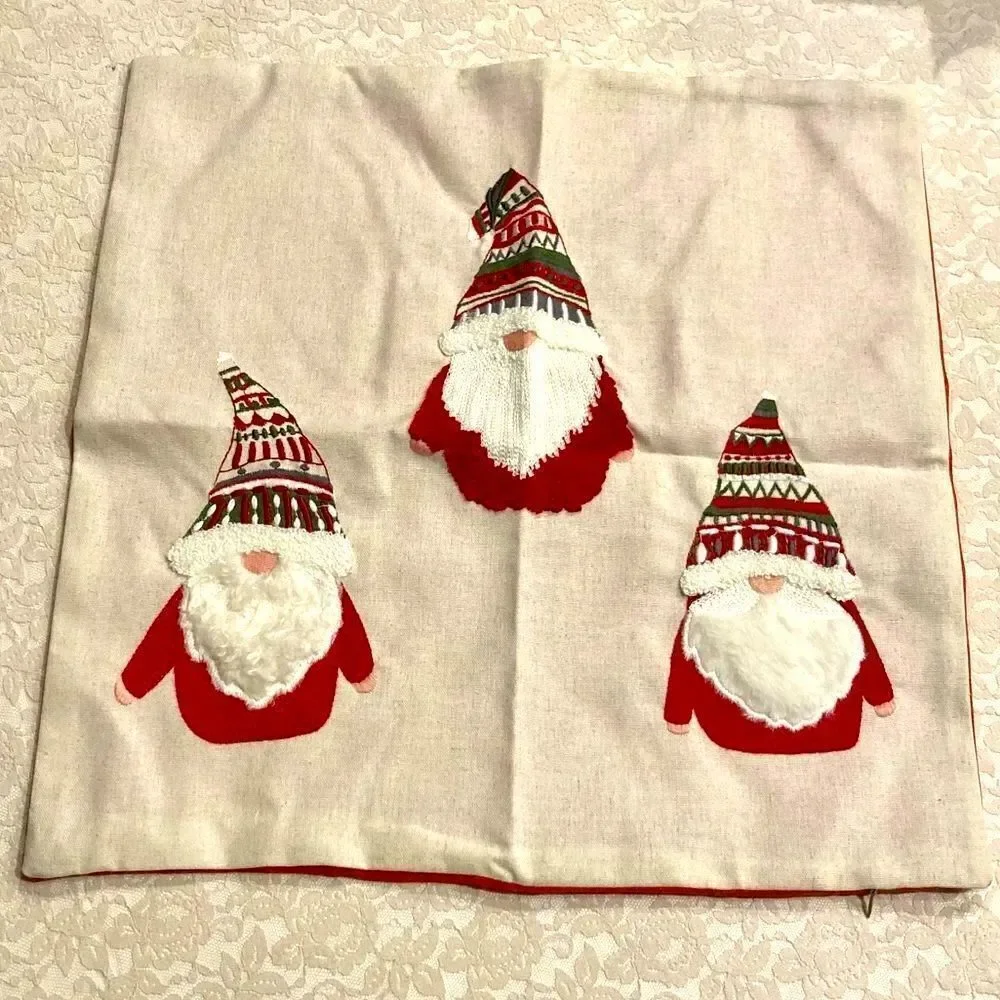 Gnome Christmas Pillow Cover